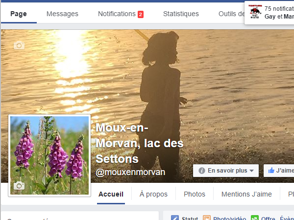 Moux-en-Morvan : Community management de la page Facebook, création d'événements, de jeux en ligne, recherche et publication d'infos, recherche d'abonnés, création de campagne de pub