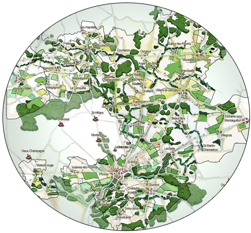 2 Cartographies : Communauté de communes et zoom sur la ville de Provins